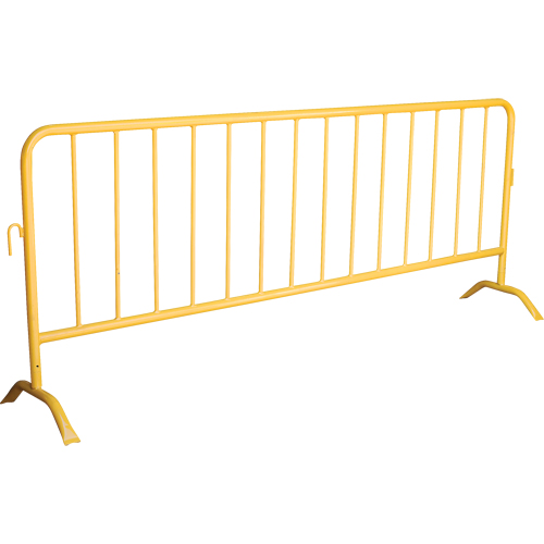Portable Barrier, Interlocking, 102" L x 40" H, Yellow Nia-Chem Ltd.