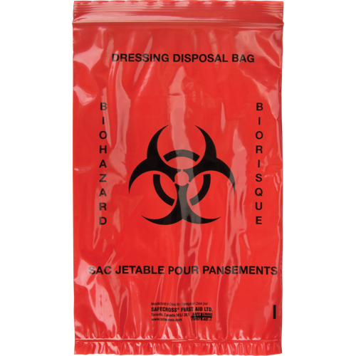 Hazardous Waste Bags, Infectious Waste, 9" L x 6" W Nia-Chem Ltd.