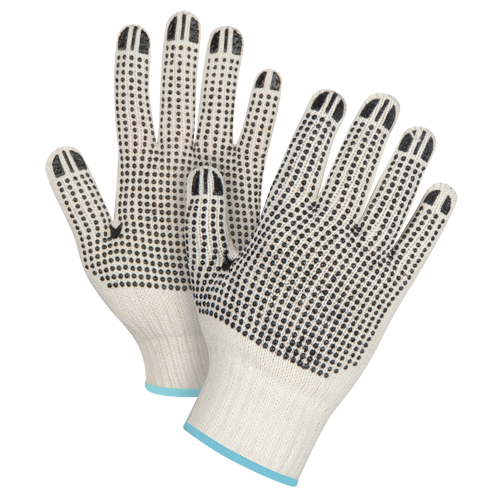 Heavyweight Double-Sided Dotted String Knit Gloves, Poly/Cotton, Double Sided, 7 Gauge, X-Large Nia-Chem Ltd.