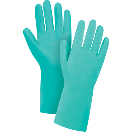 Gants r&eacute;sistants aux produits chimiques &agrave; prise en losange, Taille 11, 13" lo, Nitrile, Doublure en Ouat&eacute;e, 15 mils Nia-Chem Ltd.