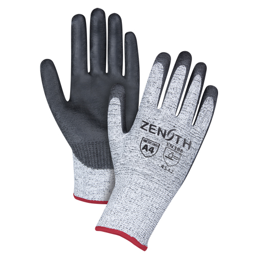 Gants &eacute;lastiques sans coutures r&eacute;sistants &agrave; la coupe, Taille Petit/7, Calibre 13, Rev&ecirc;tement Polyur&eacute;thane, Enveloppe en PEHP, ANSI/ISEA 105 niveau 4/EN 388 niveau 5 Nia-Chem Ltd.