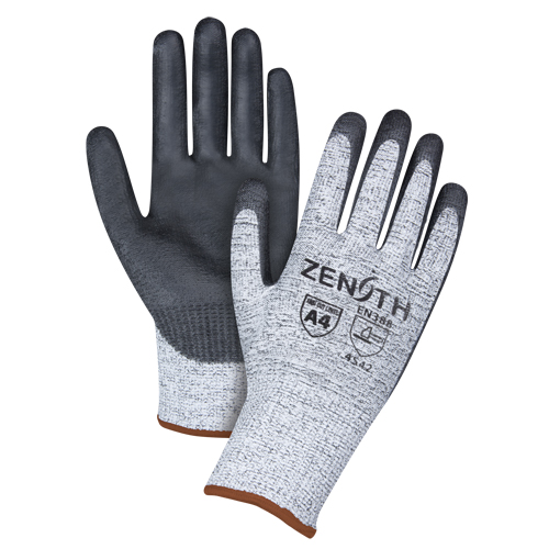 Gants &eacute;lastiques sans coutures r&eacute;sistants &agrave; la coupe, Taille Grand/9, Calibre 13, Rev&ecirc;tement Polyur&eacute;thane, Enveloppe en PEHP, ANSI/ISEA 105 niveau 4/EN 388 niveau 5 Nia-Chem Ltd.