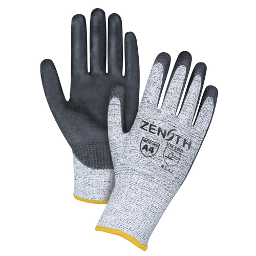 Seamless Stretch Cut-Resistant Gloves, Size 2X-Large/11, 13 Gauge, Polyurethane Coated, HPPE Shell, ANSI/ISEA 105 Level 4/EN 388 Level 5 Nia-Chem Ltd.