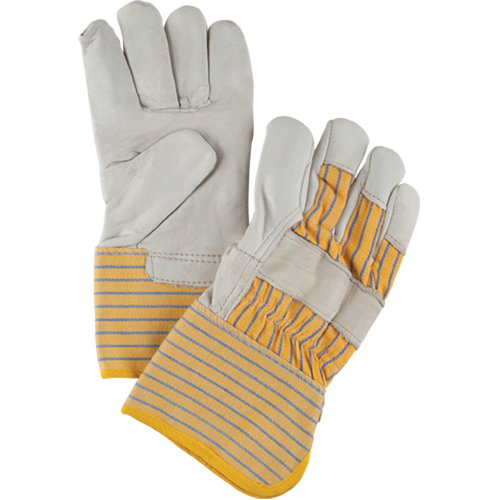 Abrasion-Resistant Winter-Lined Fitters Gloves, Large, Grain Cowhide Palm, Cotton Fleece Inner Lining Nia-Chem Ltd.