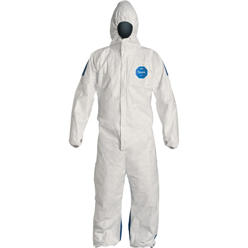 Combinaisons avec capuchon, 4T-Grand, Bleu/Blanc, Tyvek 400 D Nia-Chem Ltd.