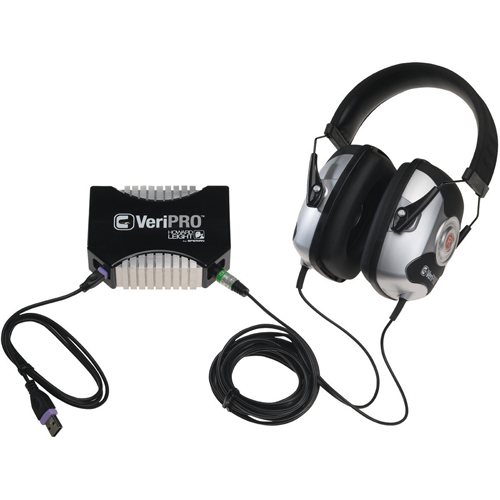 Syst&egrave;me pour tester l'ajustement des bouchons d'oreille VeriPRO de Howard Leight Nia-Chem Ltd.