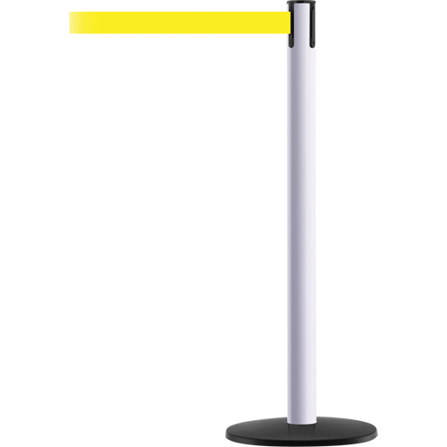 Montant pour syst&egrave;me Advance TensaBarrier, Acier, 36" h, Ruban Jaune, Longueur du ruban 7,5' Nia-Chem Ltd.