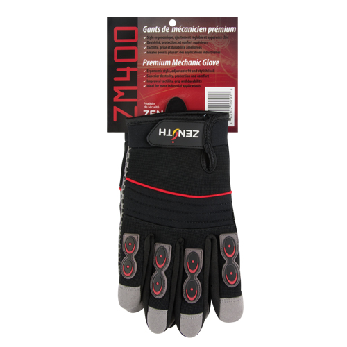 Gants pour m&eacute;canicien ZM400 de premi&egrave;re qualit&eacute;, Paume Synth&eacute;tique, Taille T-Grand Nia-Chem Ltd.