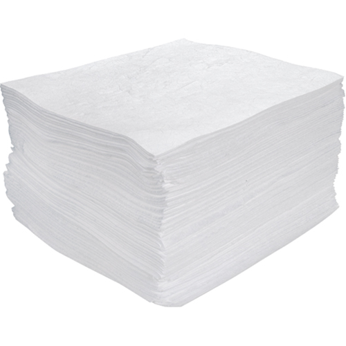 Premium Meltblown Sorbent Pads, Oil Only, 15" x 17", 25 gal. Absorbancy Nia-Chem Ltd.