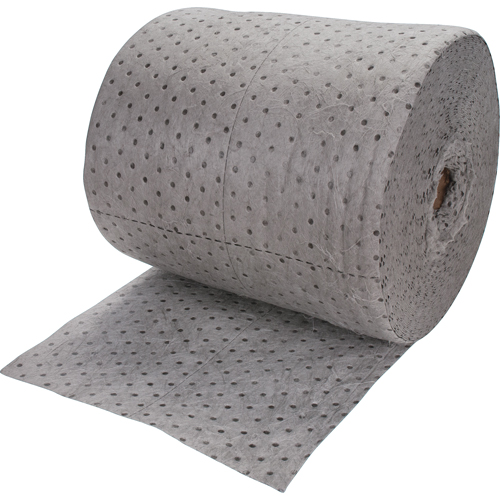 Rouleaux absorbants li&eacute;s de premi&egrave;re qualit&eacute;, Poids moyen, 150' lo x 15" la, Absorption 20 gal. Nia-Chem Ltd.