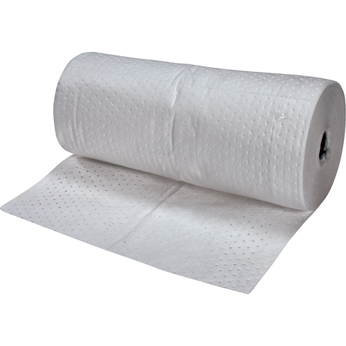 Feuilles absorbantes en fibres fines de premi&egrave;re qualit&eacute;, Poids moyen, 150' lo x 30" la, Absorption 40 gal. Nia-Chem Ltd.