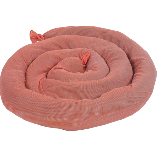 Remblais tubulaires absorbants, Mati&egrave;res dangereuses, Absorption 50 gal., 3" la x 8' lo, Pqt de 15 Nia-Chem Ltd.