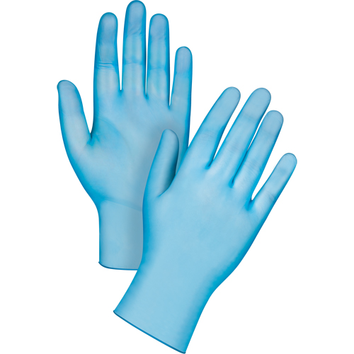 Medical-Grade Disposable Gloves, Small, Vinyl, 4.5-mil, Powder-Free, Blue, Class 2 Nia-Chem Ltd.