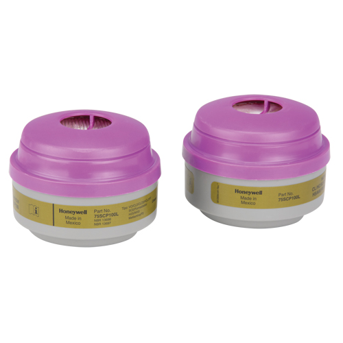Cartouches pour respirateur s&eacute;rie N de North, Cartouche gaz/vapeur, Gaz multiples Nia-Chem Ltd.