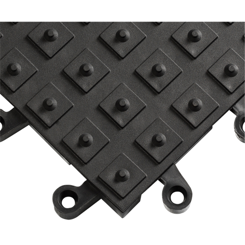 Tapis ErgoDeck avec crampons antid&eacute;rapants int&eacute;gr&eacute;s No 552, PVC, 1-1/2' la c, 1-1/2' lo, 7/8" &eacute;paisseur, Noir Nia-Chem Ltd.