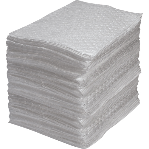 Industrial-Grade Fine Fibre Sorbent Pads, Oil Only, 15" x 17", 40 gal. Absorbancy Nia-Chem Ltd.