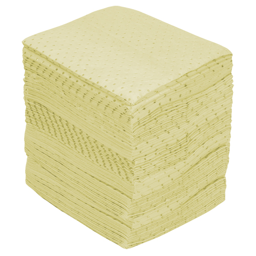 Industrial-Grade Fine Fibre Sorbent Pads, Hazmat, 15" x 17", 40 gal. Absorbancy Nia-Chem Ltd.
