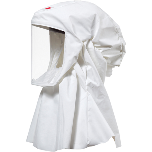 Cagoule Versaflo de haute durabilit&eacute; avec coiffe int&eacute;gr&eacute;e, Grand/Moyen, Coiffe souple, Bavette Simple Nia-Chem Ltd.