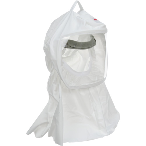 Cagoule Versaflo de haute durabilit&eacute; avec coiffe int&eacute;gr&eacute;e, Grand/Moyen, Coiffe souple, Bavette Simple Nia-Chem Ltd.