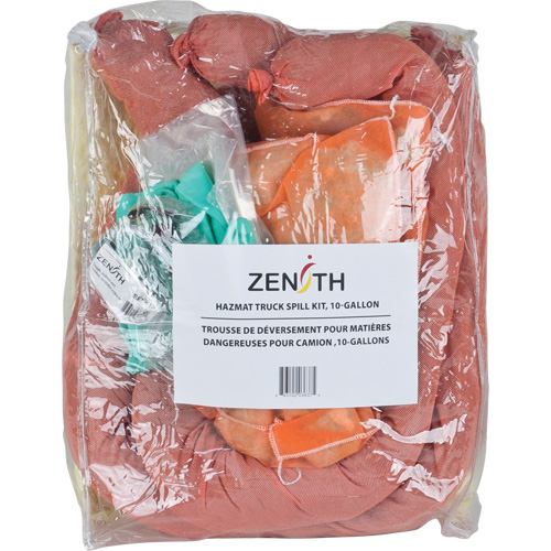 Trousse de lutte contre les d&eacute;versements de premi&egrave;re qualit&eacute; pour camion, Mati&egrave;res dangereuses, Sac, Absorbance de 10 gal. US Nia-Chem Ltd.