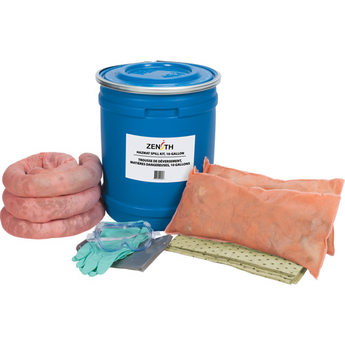 Trousse de lutte contre les d&eacute;versements de premi&egrave;re qualit&eacute; pour camion, Mati&egrave;res dangereuses, Baril, Absorbance de 10 gal. US Nia-Chem Ltd.