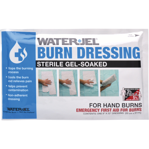 Pansements pour brûlures Water Jel , 8" x 22", Classe 2 Nia-Chem Ltd.