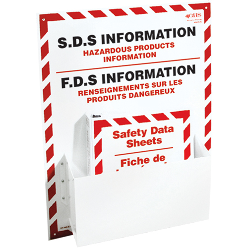 Postes d'information de fiches de donn&eacute;es de s&eacute;curit&eacute;, Anglais & français, Compris reliures Nia-Chem Ltd.