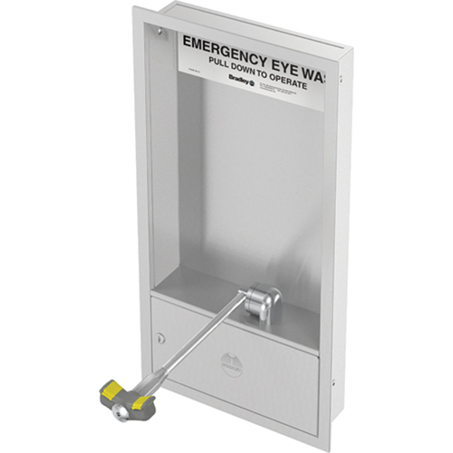 Eyewash Station, Wall-Mount Installation, Stainless Steel Bowl Nia-Chem Ltd.