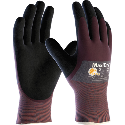 Gants MaxiDry, Moyen, R&ecirc;vetement Mousse de nitrile, Calibre 18, Enveloppe en Nylon Nia-Chem Ltd.