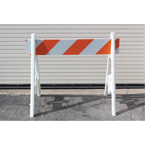 Barricades, A-Frame, 48" L x 40" H, Orange/White Nia-Chem Ltd.