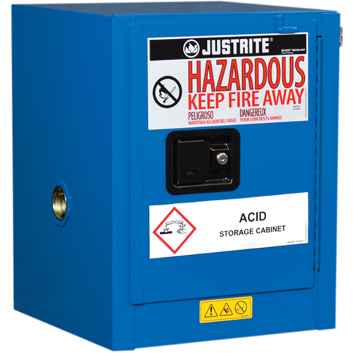 Armoires de comptoir doubl&eacute;es pour rangement de mati&egrave;res dangereuses Chem-Cor, 4 gal., 17" x 22" x 17" Nia-Chem Ltd.