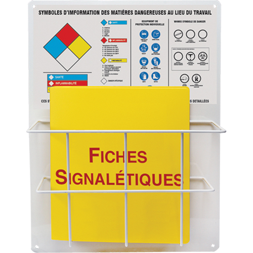 Panneaux de style panier pour mati&egrave;res dangereuses, Français, Compris reliures Nia-Chem Ltd.