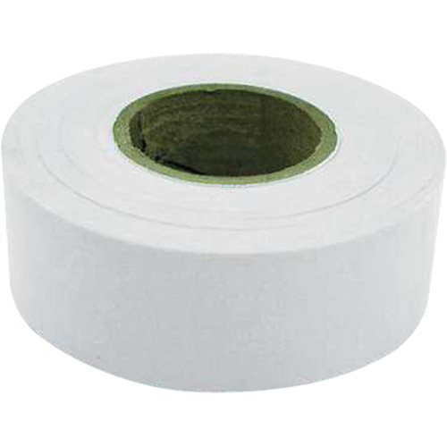 Flagging Tape, 1.2" W x 300' L, White Nia-Chem Ltd.