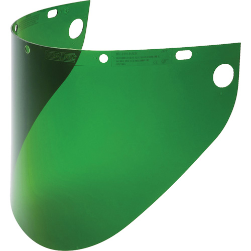Fibre-Metal&reg; Extended View Faceshield Visor, Propionate, Green Tint Nia-Chem Ltd.