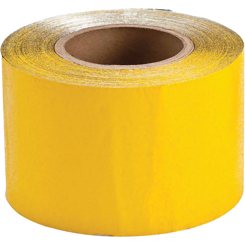 Ruban de marquage temporaire pour la chauss&eacute;e, 4" x 150', Vinyle, Jaune Nia-Chem Ltd.