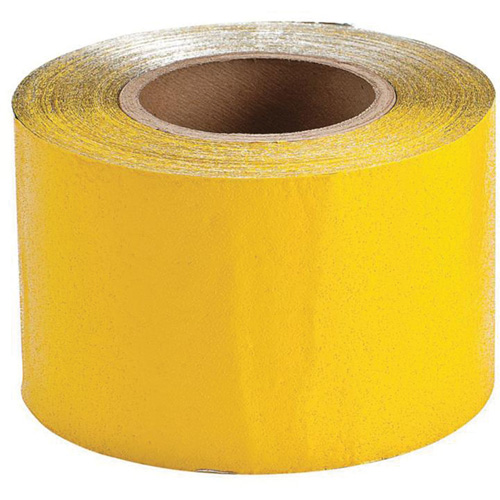 Ruban de marquage temporaire pour la chauss&eacute;e, 4" x 150', Vinyle, Jaune Nia-Chem Ltd.