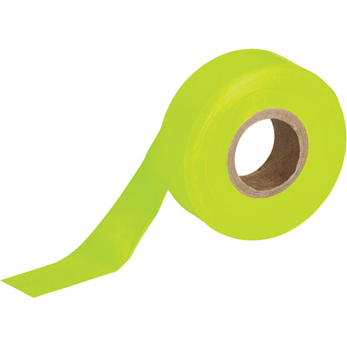 Flagging Tape, 1.188" W x 150' L, Fluorescent Lime Nia-Chem Ltd.