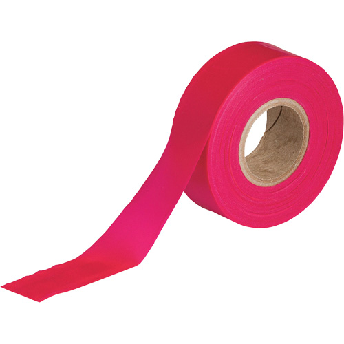 Flagging Tape, 1.188" W x 150' L, Fluorescent Red Nia-Chem Ltd.