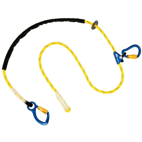 Pole Climber's Adjustable Rope Lanyard, 1 Legs, 8', CSA Class A, Nylon Nia-Chem Ltd.