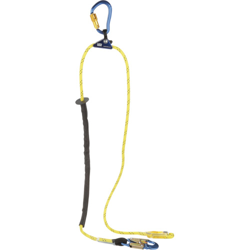 Longe de positionnement r&eacute;glable &agrave; corde pour grimpeur, 1 branches, 8', Classe CSA F, Nylon Nia-Chem Ltd.