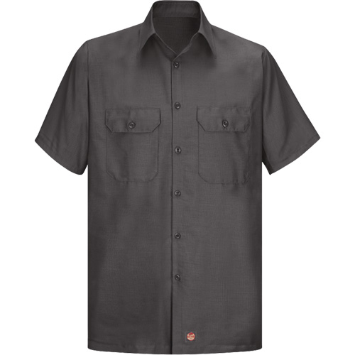 Short Sleeve Ripstop Shirt, Men's, Large (Tall), Charcoal Nia-Chem Ltd.