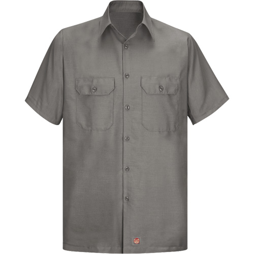 Short Sleeve Ripstop Shirt, Men's, 3X-Large, Grey Nia-Chem Ltd.