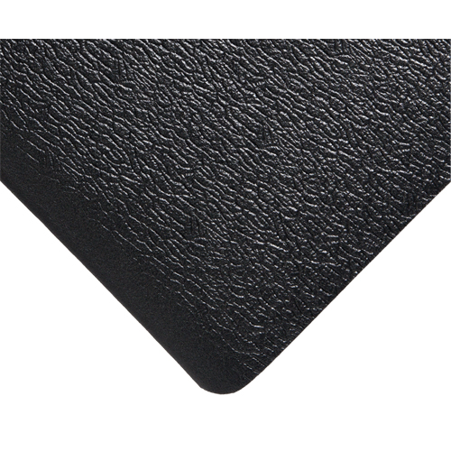 Deluxe Soft Step No. 444 Mats, Pebbled, 3' x 5' x 5/8", Black, PVC Sponge Nia-Chem Ltd.