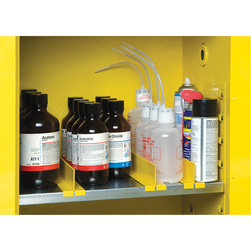Shelf Dividers for Safety Cabinet Shelves Nia-Chem Ltd.