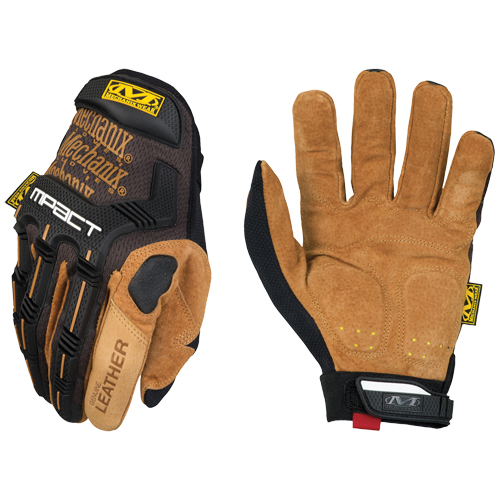 M-Pact&reg; Gloves, Small, Grain Leather Palm, Hook & Loop Cuff Nia-Chem Ltd.