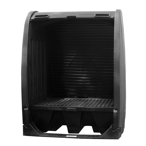 Spill Containment Sheds With Drain, 61" L x 37.25" W x 72.75" H, 1000 lbs. Load Capacity Nia-Chem Ltd.