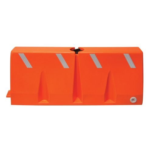 Barri&egrave;res de circulation, Rempli d'eau, 62,25 lo x 24" h, Orange Nia-Chem Ltd.