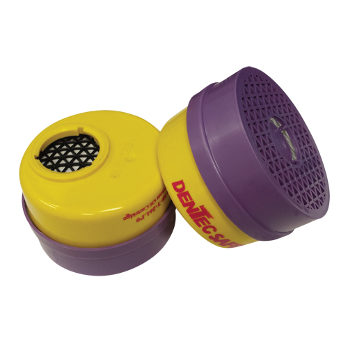 Cartouche pour respirateur, Combinaison cartouche et filtre contre les particules pour gaz/vapeurs, Gaz acide/Vapeur organique/Filtre P100 Nia-Chem Ltd.