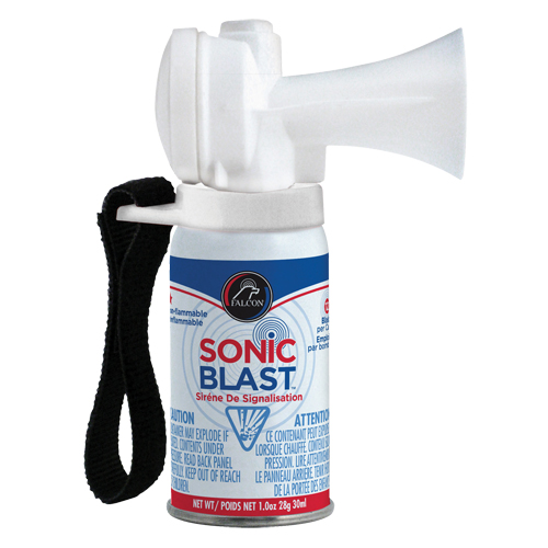 Mini avertisseur sonore Sonic Blast avec sangle &agrave; boucles et crochets Nia-Chem Ltd.