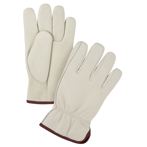 Premium Winter-Lined Driver's Gloves, Large, Grain Cowhide Palm, Fleece Inner Lining Nia-Chem Ltd.